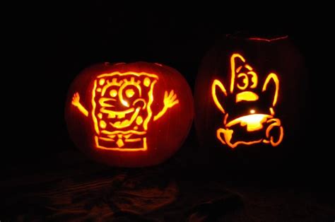 Spongebob Pumpkin Carving Templates