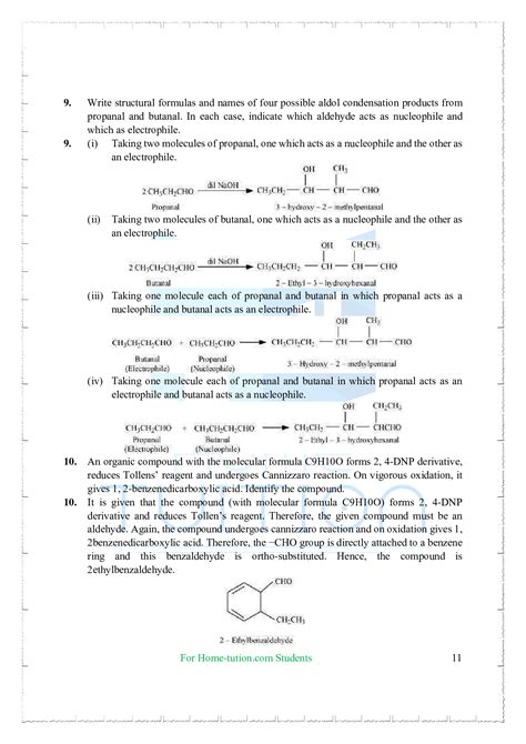 NCERT Solutions For Class 12 Chemistry Chapter 12 Aldehydes Ketones