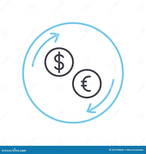 Business Transaction Line Icon Outline Symbol Vector Illustration