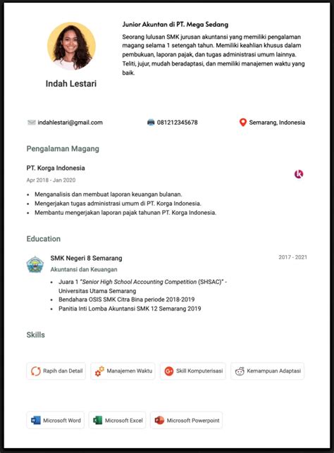 6 Contoh CV Akuntan Dan Cara Membuatnya Yang Baik Dan Benar