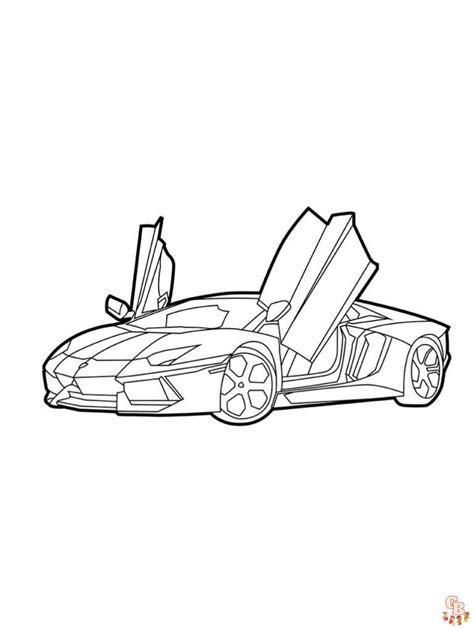 Lamborghini Coloring Pages - Get Free Printables at GBcoloring