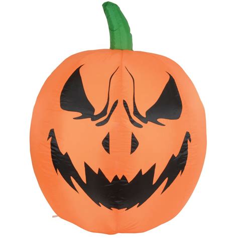 Inflatable 4ft Halloween Display Giant Pumpkin