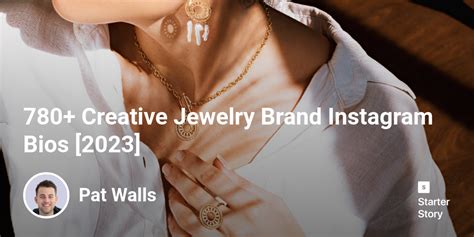 780+ Creative Jewelry Brand Instagram Bios [2024] - Starter Story