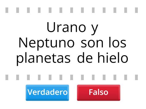 Planetas Gaseosos Verdadero O Falso