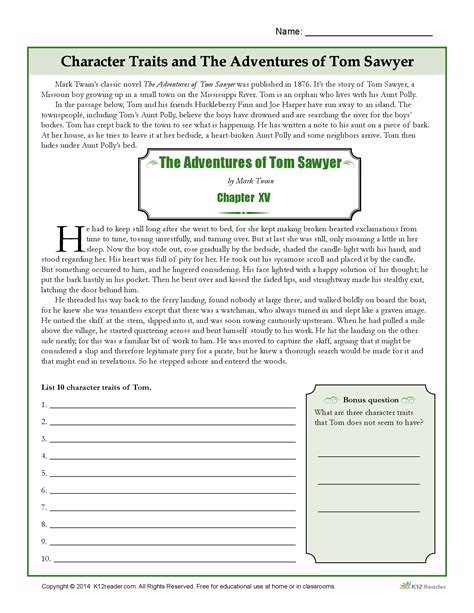 PDF Character Traits And The Adventures Of Tom Sawyer DOKUMEN TIPS