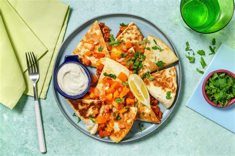 Mexican Inspired Pork Quesadillas Recipe Hellofresh