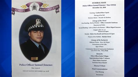 Slain Chicago police Officer Samuel Jimenez remembered during funeral service, one week after ...