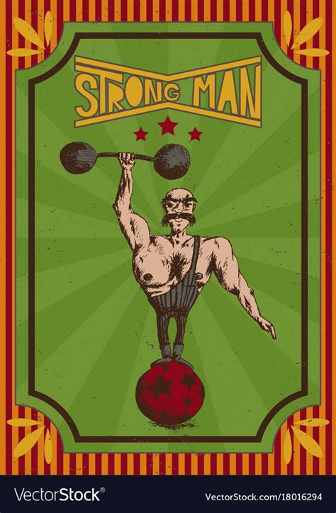 Vintage Circus Strongman