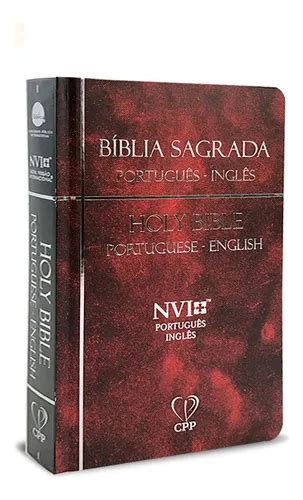 Bíblia Ingles E Portugues - Bíblia Sagrada Bilíngue | Português - Inglês | Nvi | Capa Dura Vermelha ...