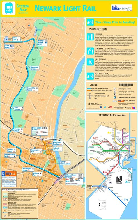 Newark Light Rail map