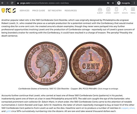 A Look At Confederate States Coin Restrikes — Collectors Universe