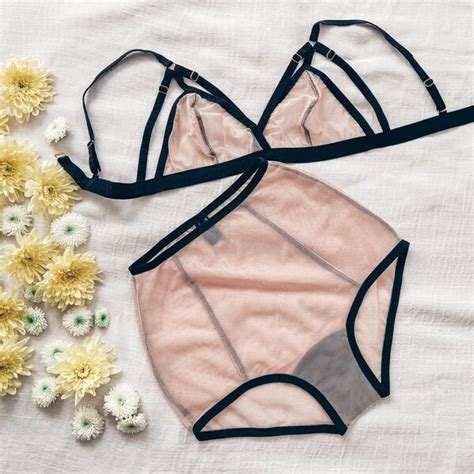 Sheer Nude Bikini Etsy