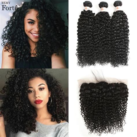 Remy Forte 30 Inch Bundles With Frontal Brazilian Hair Weave Bundles Curly Human Hair Bundles