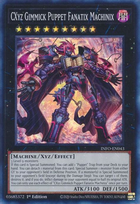 Cxyz Gimmick Puppet Fanatix Machinix The Infinite Forbidden Yugioh