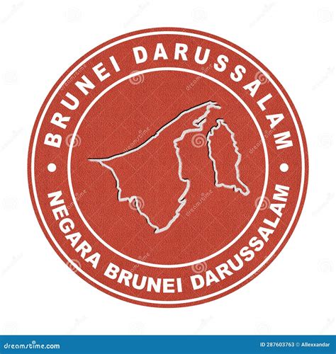 Map Of Brunei Darussalam Tennis Court Royalty Free Stock Photo