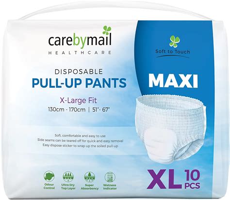 Carebymail Maxi Adult Incontinence Pull Up Diaper Pants Unisex