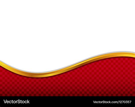 Abstract red background and golden label Vector Image