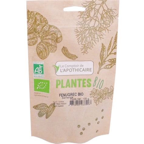 Le Comptoir De L Apothicaire Plantes Fenugrec Bio G