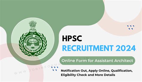 HPSC Assistant Architect Recruitment 2024 Notification Out Apply