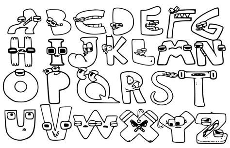 Alphabet Lore Coloring Pages Where Education Meets Entertainment