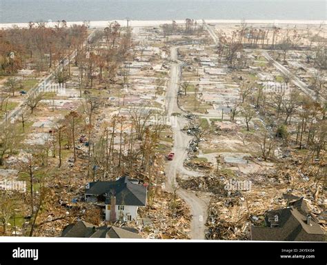 Hurricane Katrina Gulfport Ms 9192005 Aerial View Destroyed