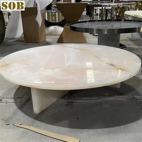 Custom Luxuy Natural Onyx Coffee Table