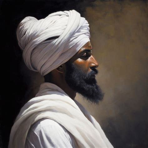 The Guru S Gaze A Compelling Portrait Of Guru Angad In Oil Sikh Art