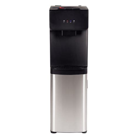 Free Shipping Great Value Bottom Load Water Dispenser Black Stainless Steel Inch Hot Cold