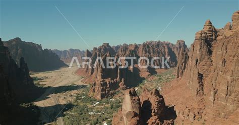 Aerial Drone Photography Of Rock Formations And Formations In Wadi Al