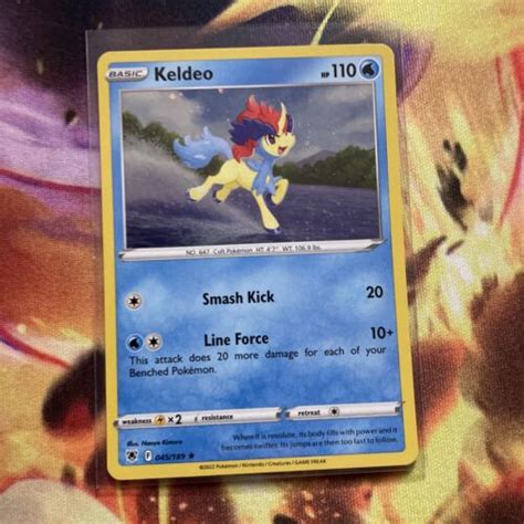 Keldeo 045 189 Astral Radiance Promo Cosmos Holo Pokemon TCG Card