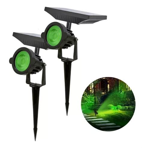 Kit Espeto Solar Jardim Led Lumin Ria Super Spot Luz Grama Frete Gr Tis