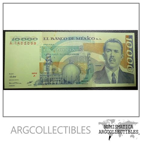 Mexico Billete Pesos P A Unc Serial Bajo A A