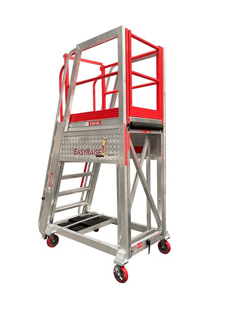 Height Adjustable Mobile Work Platform with Adjustable Stand | EasyRaise