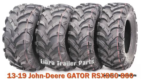 25X8X12 & 25X10X12 Set 4 ATV Solid Mud Tires fit 13-19 John-Deere GATOR ...