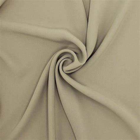 Fabric With Crêpe Aspect Khaki