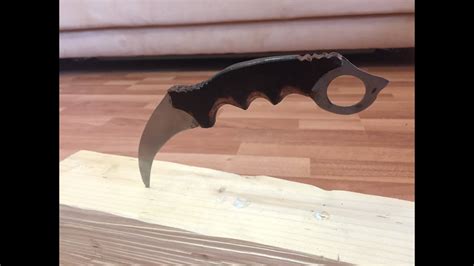 Как сделать керамбит? из металла | How to make metal KARAMBIT? - YouTube