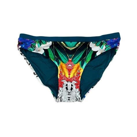 Aqua Blu Dark Teal Opulence Classic Bikini Bottom Size Canadawide Liquidations