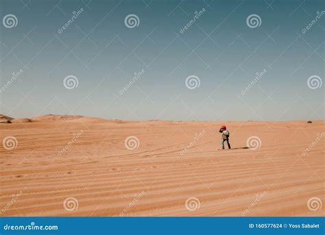 Man in Turban Walking Alone in the Desert Editorial Stock Image - Image ...