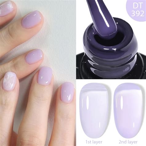 MEET ACROSS 7ml Jelly Pink Nude Purple Quick Extension Gel Nail Polish