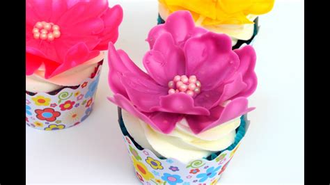 Easy Chocolate Flower Cupcake Decorating Youtube