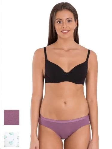 Bikini Set Cotton Fabric Mids Waist Rise Various Colors Stayfresh Antimicrobial