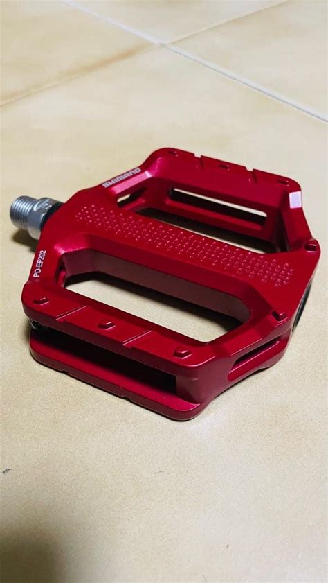 Shimano Mtb Pedals Pd Ef202 Red Sports Equipment Bicycles And Parts