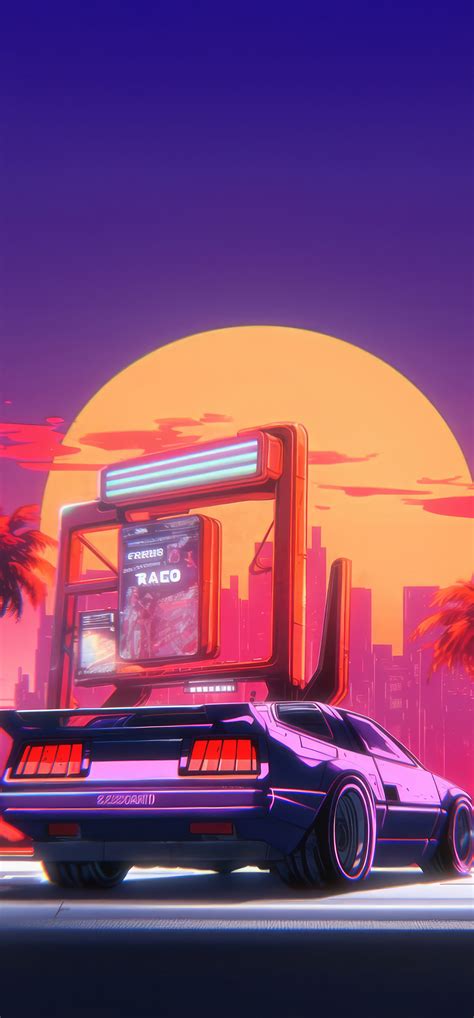 1242x2668 Nostalgic Synthwave 5k Iphone Xs Max Hd 4k Wallpapersimagesbackgroundsphotos And