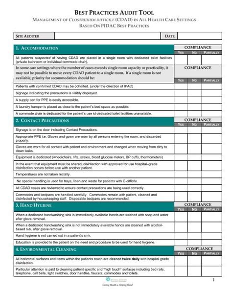 Best Practices Audit Tool