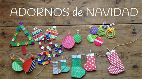 10 Adornos navideños para niños Manualidades fáciles de Navidad YouTube