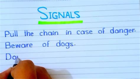 Signals some important sentence about signals |Siraj GK 1| #signals - YouTube