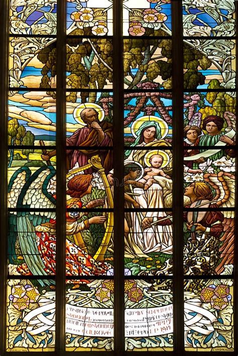The Lord God Almighty Stained Glass Window Editorial Image Image Of