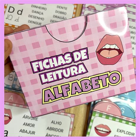 Fichas De Leitura Alfabeto Alfabetizando Oficial