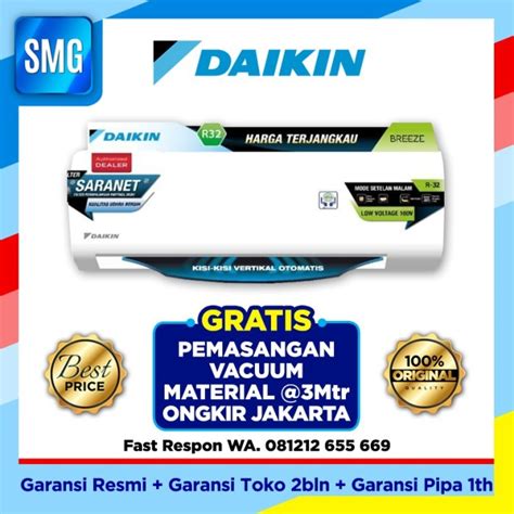 Jual AC Daikin FTP15AV14 1 2 PK Breeze Pasang Jakarta Utara CV