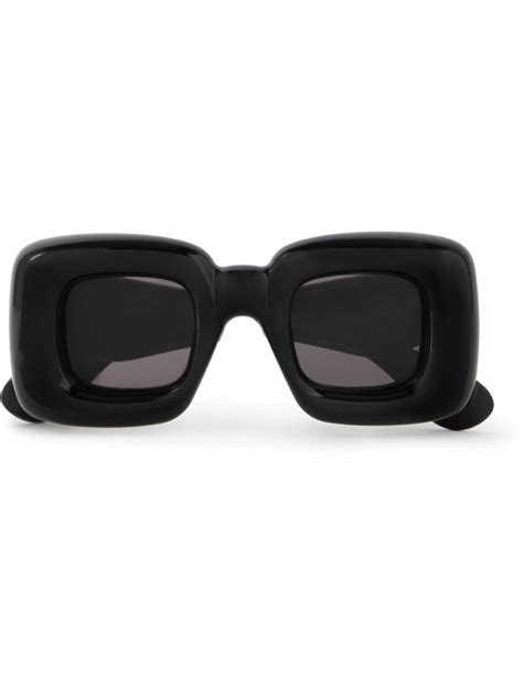 Loewe Inflated Square Frame Acetate Sunglasses Loewe